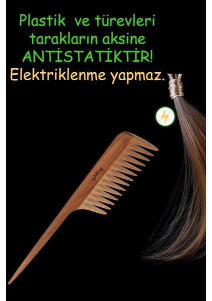 Kayın Ağacı Kaliteli Ahşap Tarak , Model 4