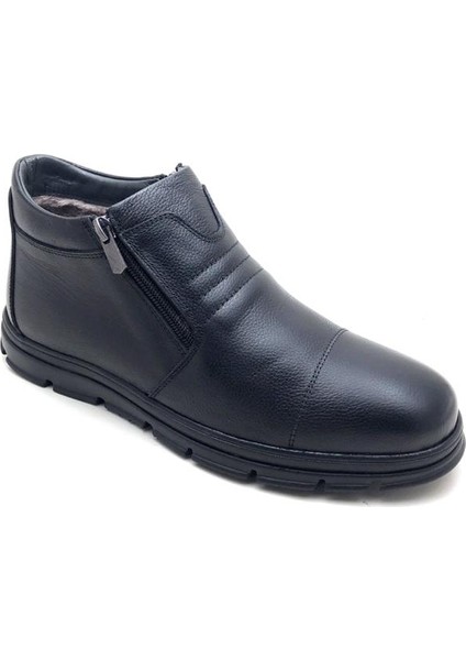 Deri Su Geçirmez Kürklü Erkek Bot