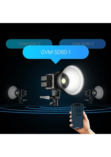 SD80D 80W Bi-Color LED Video Işığı