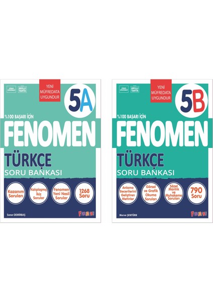 2025 5. Sınıf Türkçe A - B Serisi Soru Bankası 2 Kitap