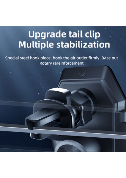 T7 15W Kablosuz Araç Şarj Cihazı Telefon Tutucu Otomatik Indüksiyonlu Havalandırmalı Araç Şarj Cihazı Telefon Tutucu-Siyah (Yurt Dışından) indirimleri