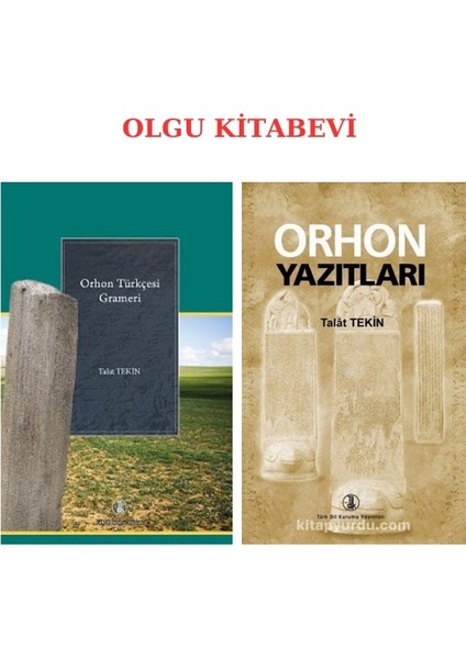 Orhon Yazıtları - Orhon Türkçesi Grameri 2 Kitap - Talat Tekin