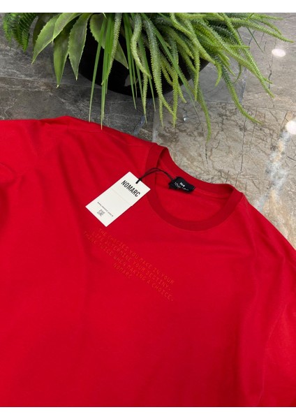 Düz Yazılı Basic Kırmızı Tshirt fırsatları