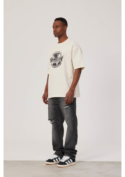 Vandelay Baskılı Krem Tshirt fiyatları