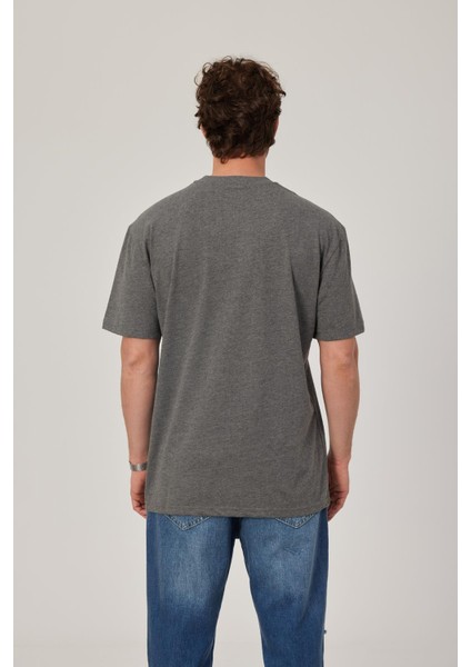 Gri Oversize Basic Tshirt