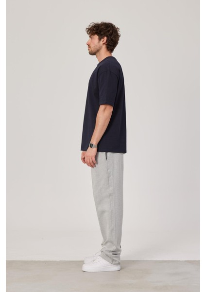 Lacivert Oversize Basic Tshirt