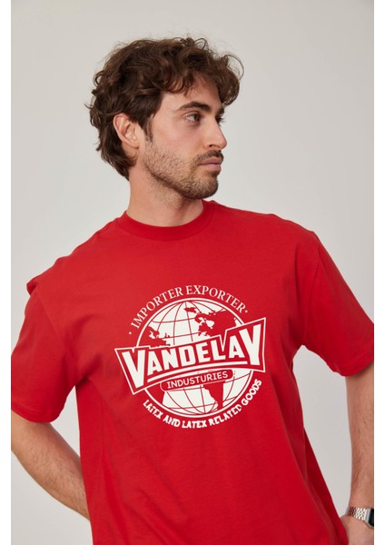 Vandelay Baskılı Kırmızı Tshirt fiyatları