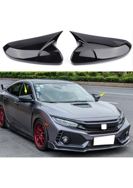 Honda Civic Fc5 Uyumlu Parlak Siyah Batman Ayna Kapağı