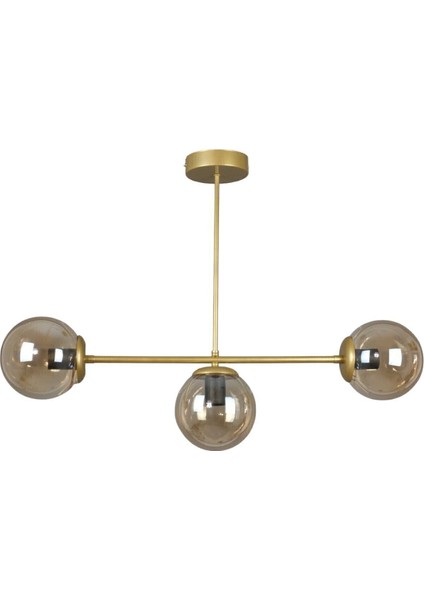 Modern tasarımlı 3'lü bal materyalli avize, salon, mutfak ve yatak odası için ideal modelleri