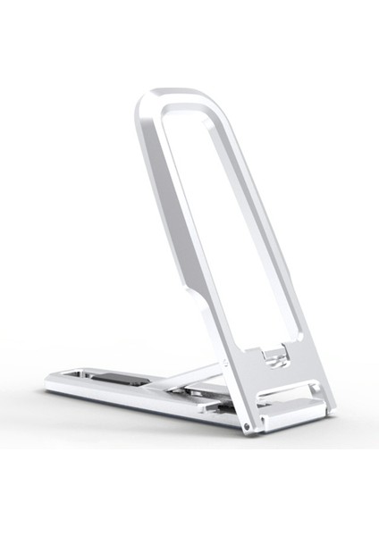 Alüminyum Alaşımlı Yapışkan Braket Cep Telefonu Standı Katlanır Kickstand Cep Telefonu Desteği - Gümüş (Yurt Dışından)
