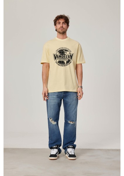 Vandelay Baskılı Sarı Tshirt