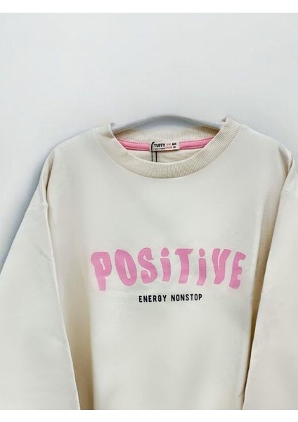 Kız Çocuk Positive Baskılı Sweatshirt fırsatları