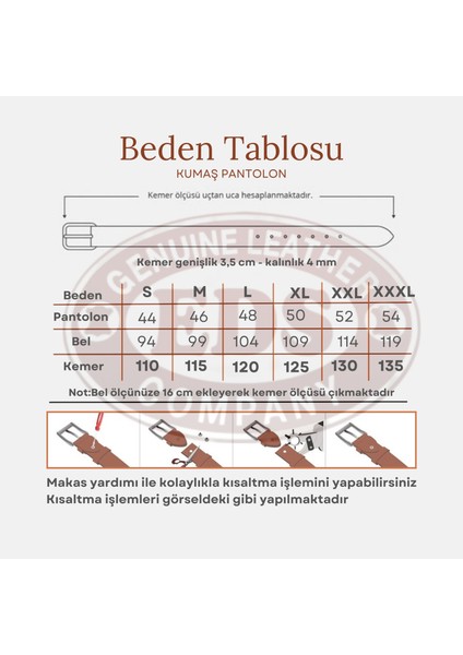 Erkek Siyah Rugan Kemer