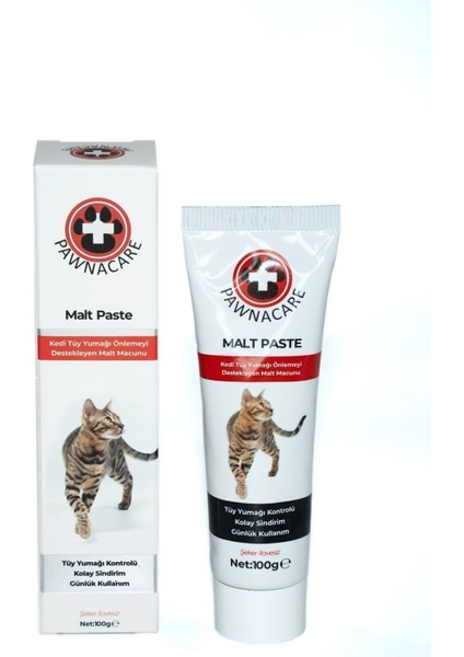 Malt Paste 100 gr Kedi Tüy Yumağı Önleyici Malt Macunu