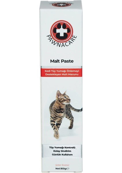 Malt Paste 100 gr Kedi Tüy Yumağı Önleyici Malt Macunu