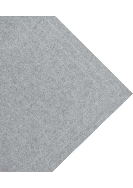 Gri Renk Metrelik Ince Keçe Kumaş Keçe 1 mm Aktivite Keçesi Renkli Keçe 1 Metre (100 cm x 100 Cm)