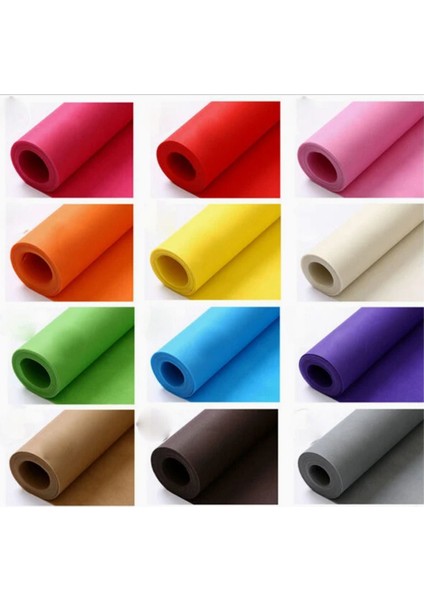 Gri Renk Metrelik Ince Keçe Kumaş Keçe 1 mm Aktivite Keçesi Renkli Keçe 1 Metre (100 cm x 100 Cm)