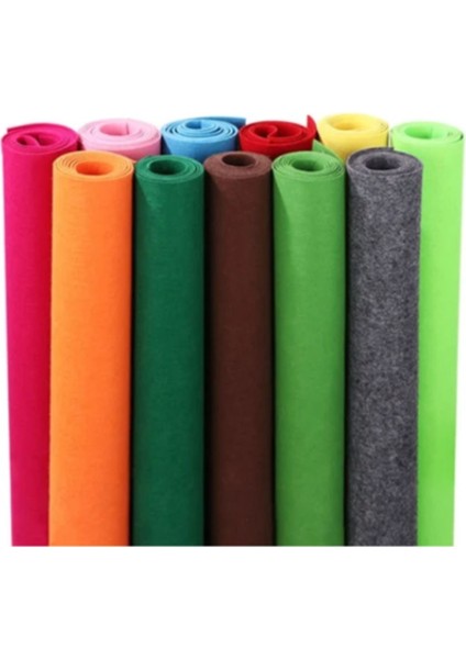 Gri Renk Metrelik Ince Keçe Kumaş Keçe 1 mm Aktivite Keçesi Renkli Keçe 1 Metre (100 cm x 100 Cm)
