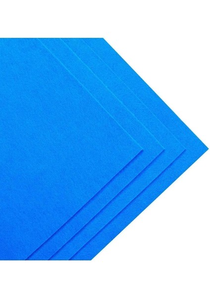 Mavi Renk Metrelik Ince Keçe Kumaş Keçe 1 mm Aktivite Keçesi Renkli Keçe 1 Metre (100 cm x 100 Cm)