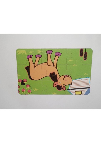 Ahşap Dört Ayrı Model 12 Parça Toplam 48 Parça Eğitici Şık ve Şirin Çocouk Puzzle