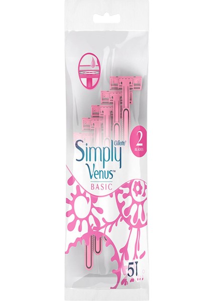 Gillette Venus Gillette Venüs Simply2 Basic 5'li