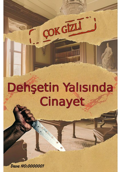 Dedektiflik Oyunu, Cinayet Çözme ve Katili Bulma Oyunu, Suçluyu Bulma Oyunu, Yalıda Cinayet