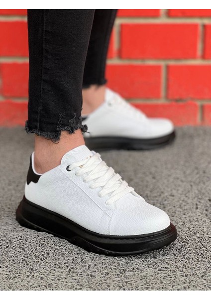 KB-173 Kuback Bağcıklı Beyaz Kömür Günlük Erkek Ayakkabı modelleri