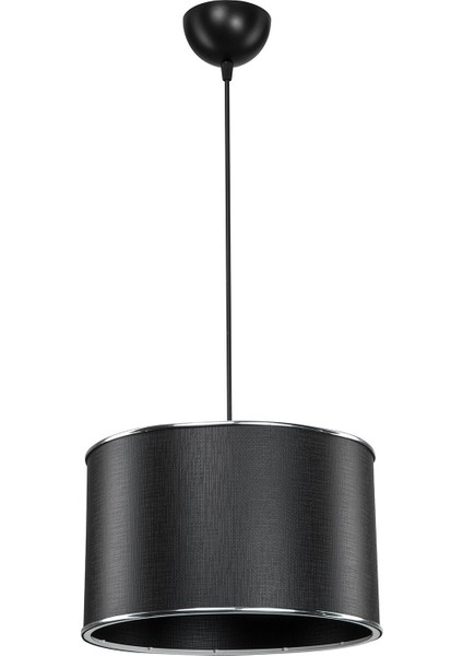 Şık siyah sarkıt avize, modern tasarım, 30x60 cm, plastik materyal, 1 ampul sağlıyor. fiyatları