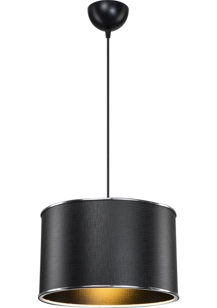 Şık siyah sarkıt avize, modern tasarım, 30x60 cm, plastik materyal, 1 ampul sağlıyor. fırsatları