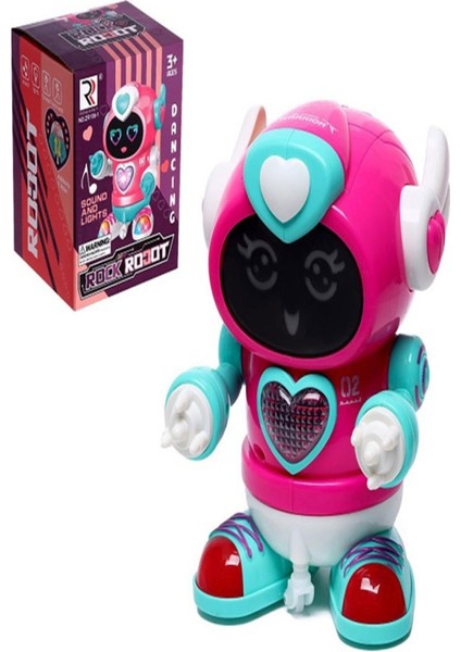 Pilli Işıklı Sesli Süper Robot ZR156-1