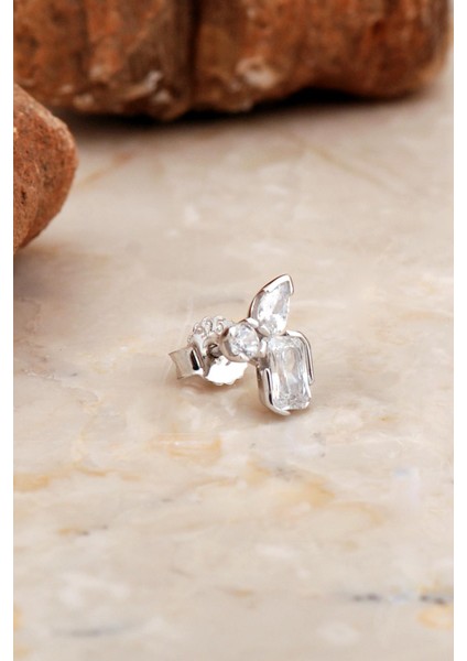 Tasarım Rodyum Kaplama Gümüş Küpe 6951 fiyatları