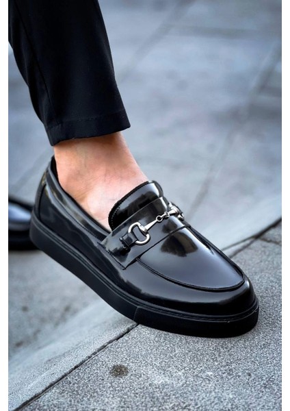 KB-027 Kuback Bağcıksız Kömür Rugan G Günlük Erkek Ayakkabı fırsatları