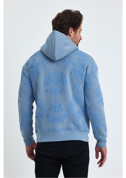 Erkek Selanik Standart Fit Normal Kesim Içi Polarlı 3 Iplik Kapüşonlu Pamuklu Sweatshirt fırsatları