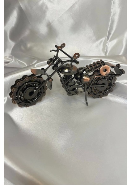 Motor Metal El Yapımı Biblo Motosiklet Klasik Bilyalı Motor