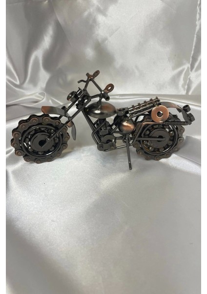 Motor Metal El Yapımı Biblo Motosiklet Klasik Bilyalı Motor