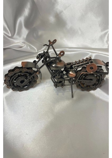 Motor Metal El Yapımı Biblo Motosiklet Klasik Bilyalı Motor