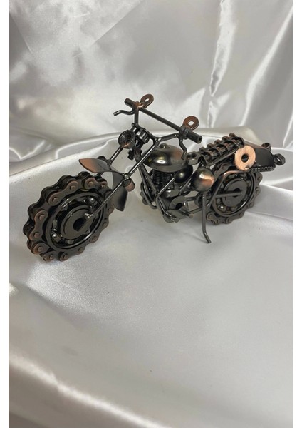 Motor Metal El Yapımı Biblo Motosiklet Klasik Bilyalı Motor