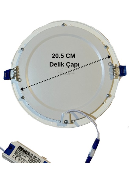 18W 4000K (Günışığı) Sıva Altı LED Panel Armatür (8 Adet) fırsatları