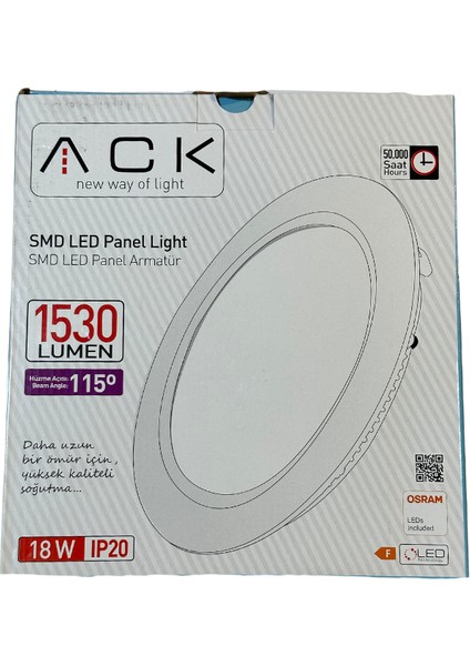 18W 4000K (Günışığı) Sıva Altı LED Panel Armatür (10 Adet) modelleri