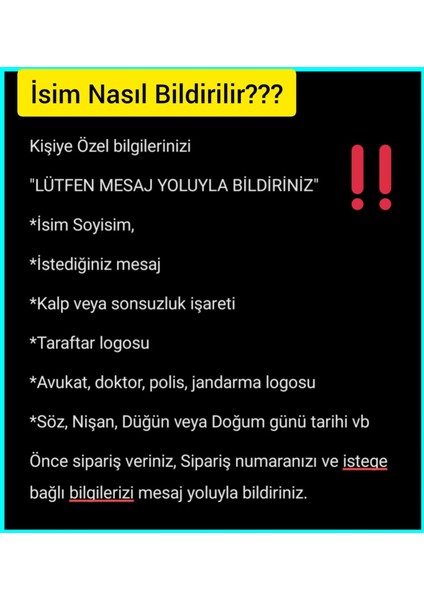 Çelik Kolye Yonca Temalı Kişiye Özel Isimler Yazılı