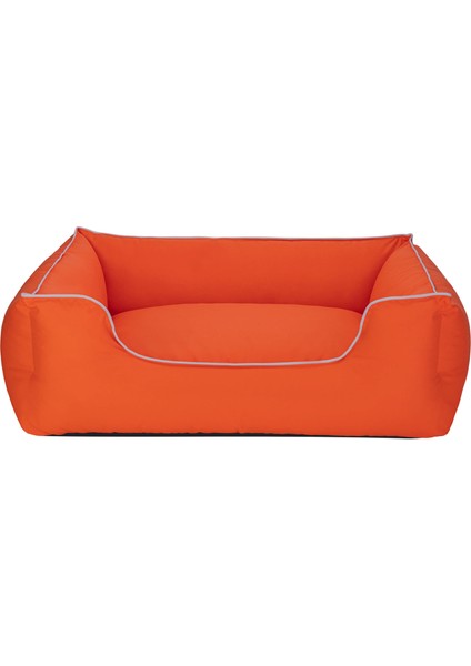 Alpha Köpek Yatağı Turuncu W Beyaz Biye L 105X85CM 13