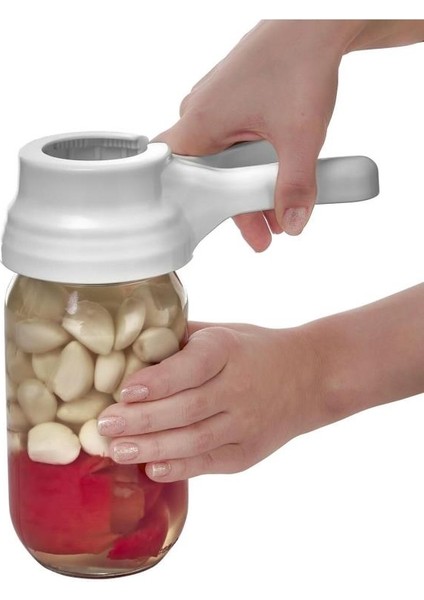 5 Farklı Boyut Ayarına Sahip Konserve Kavanoz Şişe Açacağı Kavanoz Kapağı Açma Aparatı Beyaz fırsatları