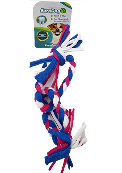 Köpek Diş Ipi 2 Halka 35CM (Mavi-Kır-Bey) 13