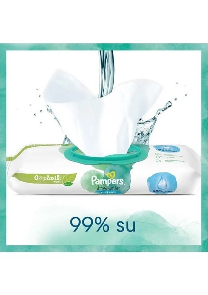 Pampers Harmonie Aqua Yenidoğan Islak Havlu 48X15 Adet (720 Yaprak)