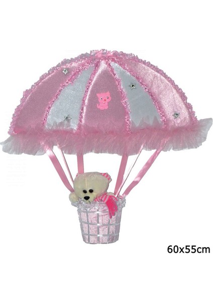 - Uçan Balon Bebek Kapı Süsü Pembe 60 cm 13