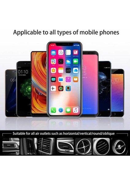 Ayna Yüzeyi Araba Hava Çıkışı Telefon Tutucu Yerçekimi Bağlantısı 360 Derece Dönebilen Telefon Braketi (Yurt Dışından) fiyatları