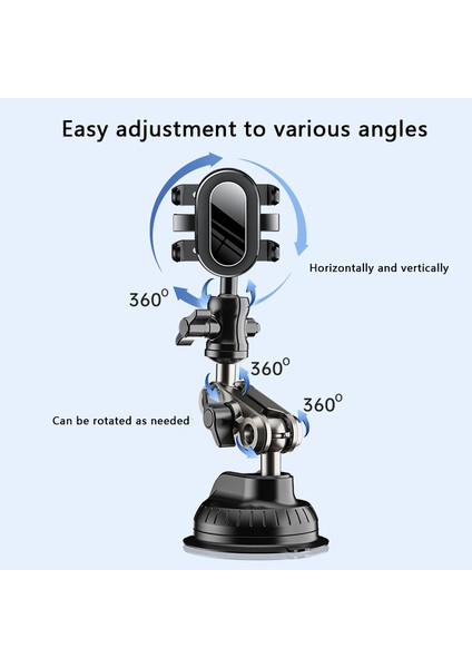 Dkyk-01 Birinci Şahıs Görüşü Vantuzlu Telefon Tutucu Sürüş Için Evrensel Tepegöz Ön Cam Telefon Montajı, Canlı Yayın (Yurt Dışından) modelleri