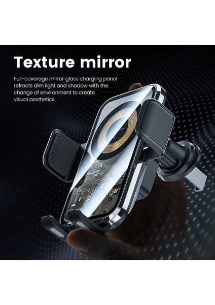 X11 Araç Havalandırma Kancası Kablosuz Şarj Cihazı Akıllı Indüksiyonlu 15W Hızlı Şarj Cihazı-Tarnish (Yurt Dışından) fırsatları