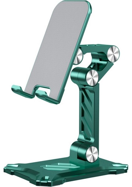 Taşınabilir Katlanır Masaüstü Telefon Standı Ayarlanabilir Yükseklik ve Açı Tablet Braketi - Yeşil (Yurt Dışından)