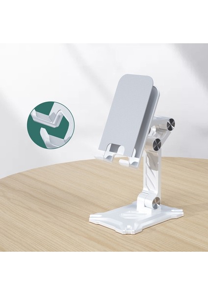 Taşınabilir Katlanır Masaüstü Telefon Standı Ayarlanabilir Yükseklik ve Açı Tablet Braketi - Yeşil (Yurt Dışından) fırsatları
